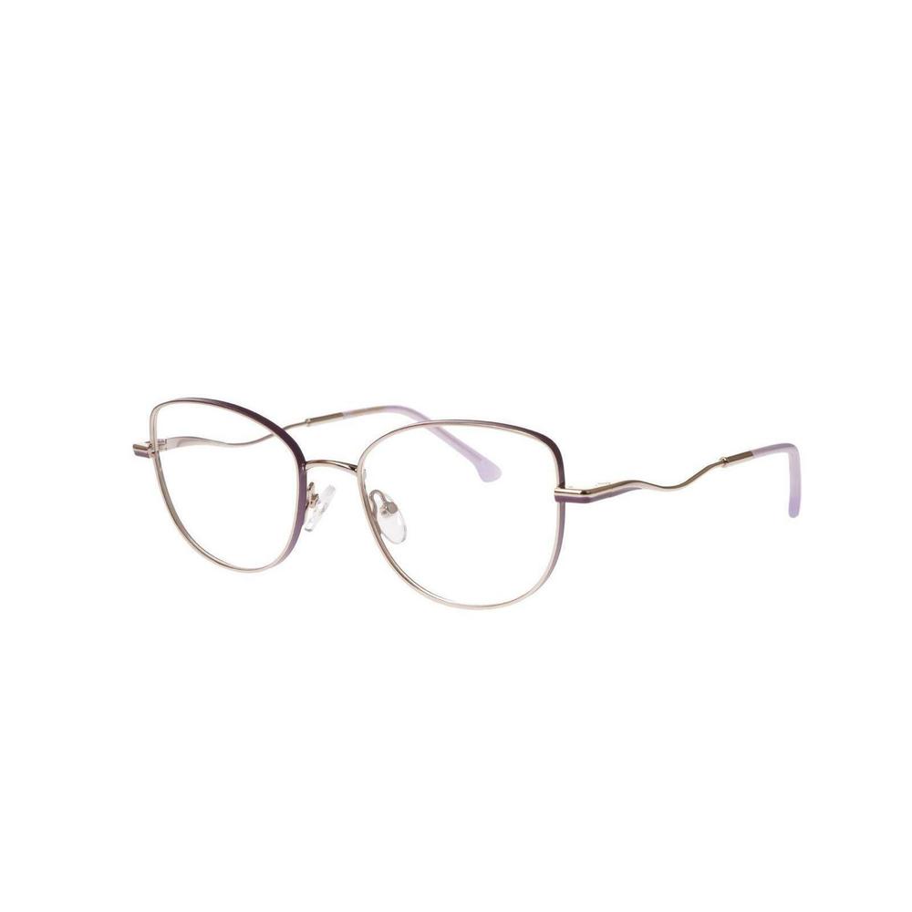 New HIGH STREET Light Gold & Lilac FLORENCE Eyeglasses 50/18/145